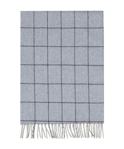Wollschal mit Kaschmir | Blau