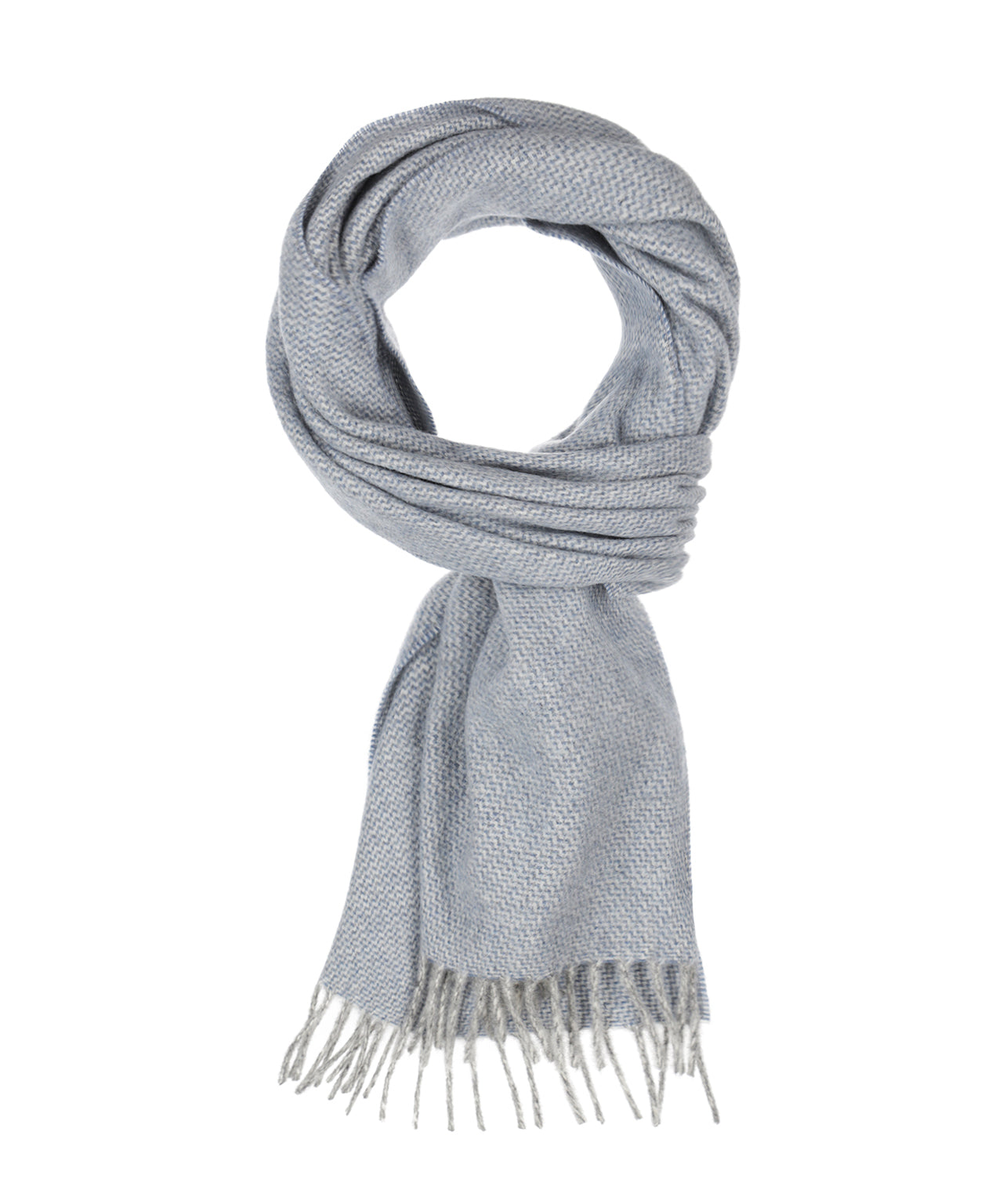 Wollschal mit Kaschmir | Blau