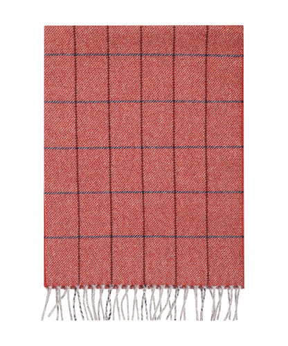 Wollschal mit Kaschmir | Rot