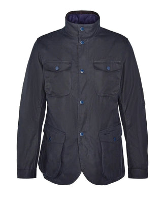 Barbour Wax jacket Ogston | Navy Blauw