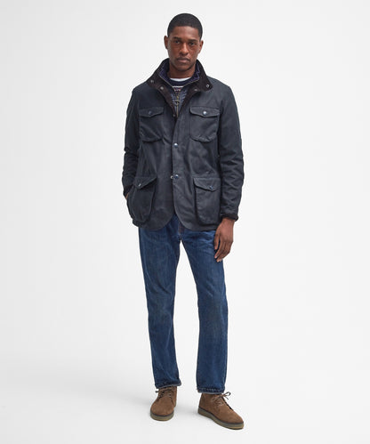 Barbour Wax jacket Ogston | Navy Blue