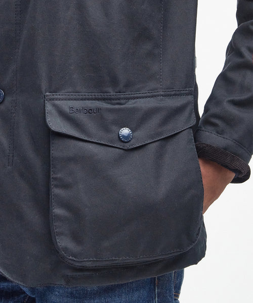 Barbour Wax jacket Ogston | Navy Blauw