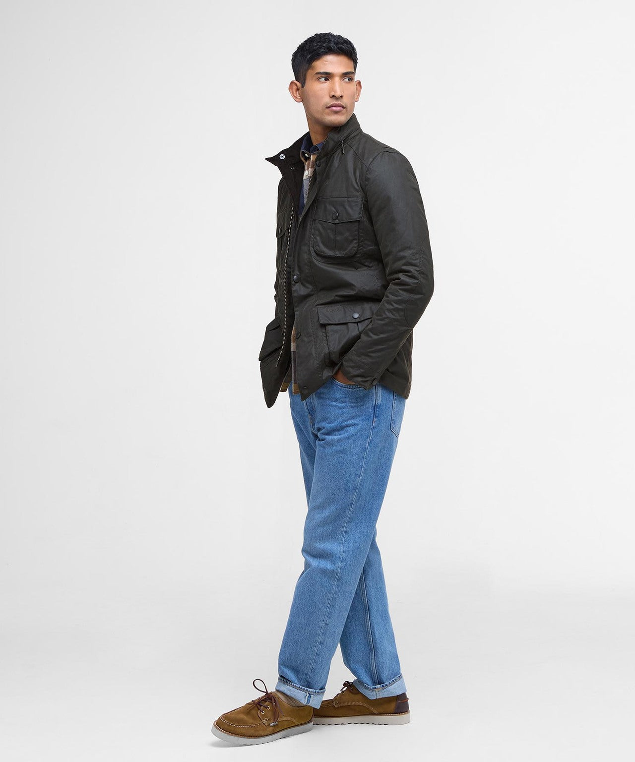 Wachsjacke Corbridge | Oliv