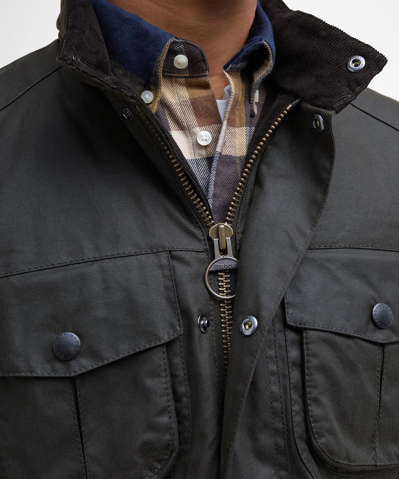 Wachsjacke Corbridge | Oliv