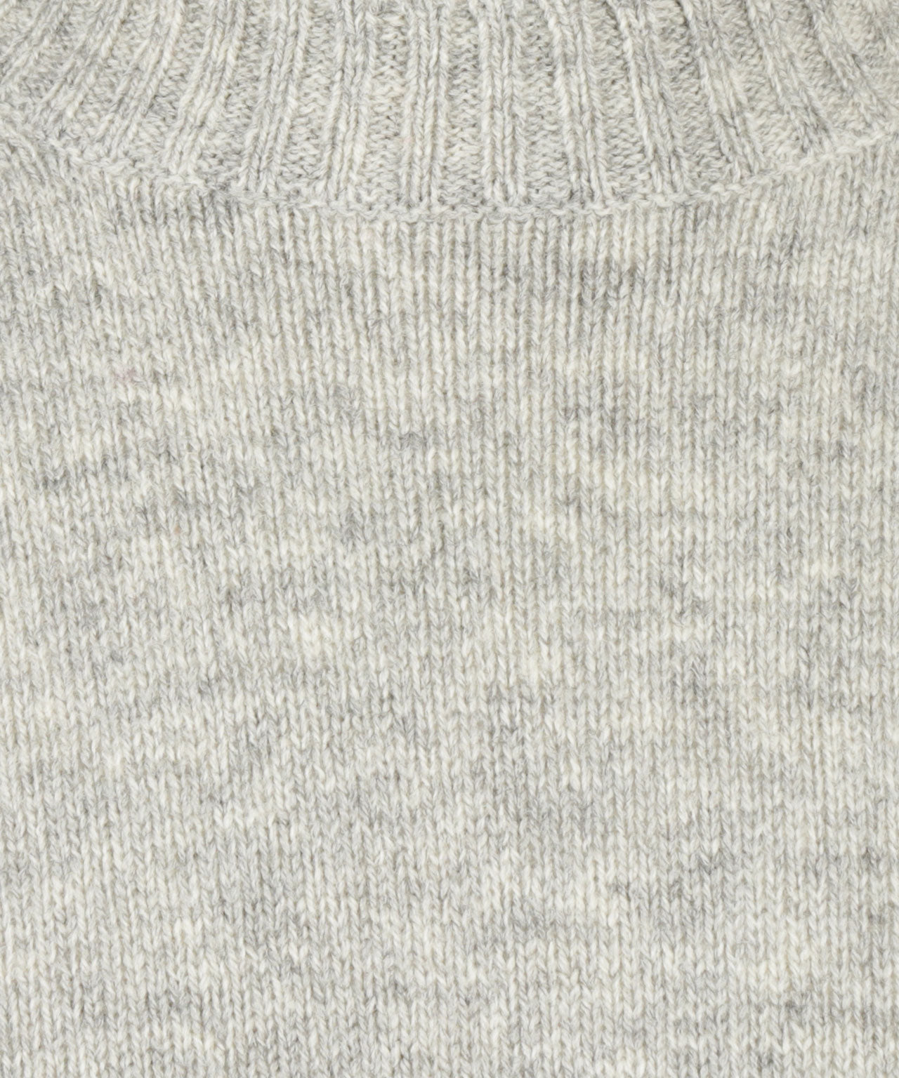 Alan Paine Shetland Crew Neck Pullover | Grey