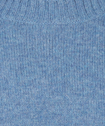 Alan Paine Shetland Pullover mit Rundhalsausschnitt | Blau