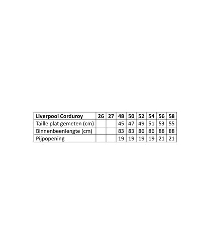Pantalon Liverpool Corduroy | Licht Bruin