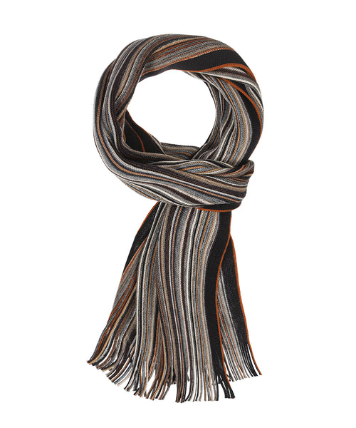 Sjaal wol gebreid 180x26 | Grijs