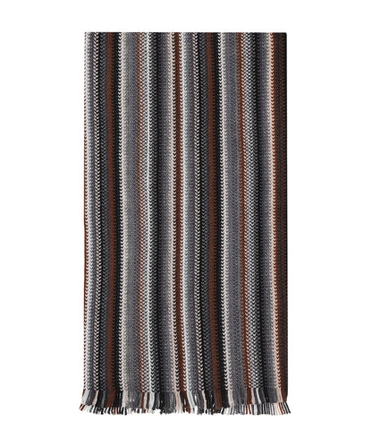 Wollstrickschal 180x26 | Grau