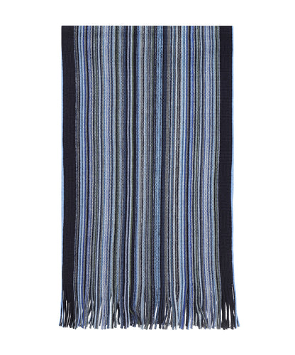 Gebreide Sjaal | Navy Licht Blauw