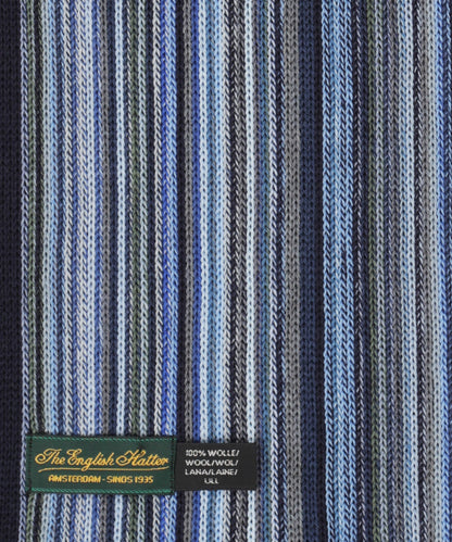 Gebreide Sjaal | Navy Licht Blauw