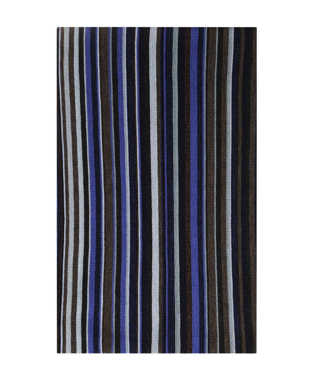 Scarf wool knitted 180x26 | Blue