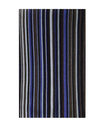 Scarf wool knitted 180x26 | Blue