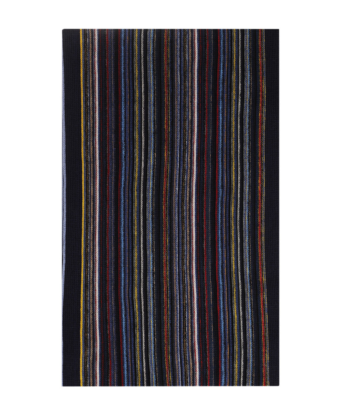 Scarf wool knitted 180x26 | Blue