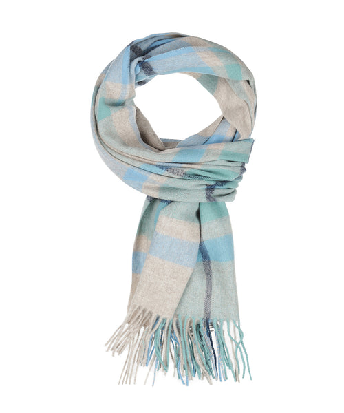 Sjaal lamswol 190x48 | Blauw