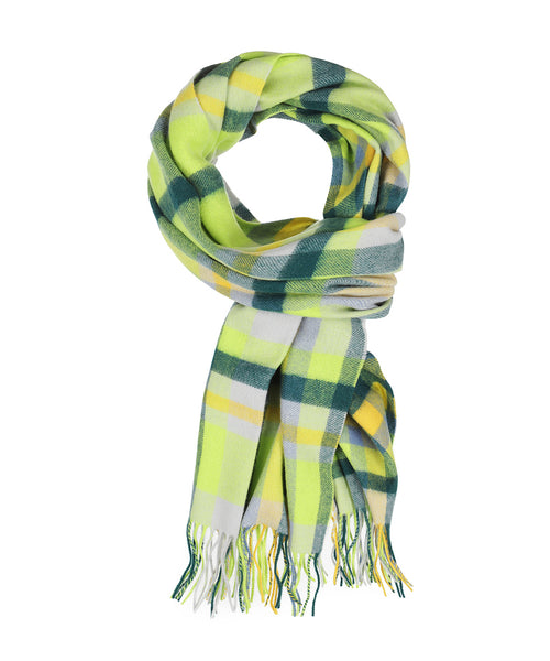 Sjaal lamswol 190x48 | Groen