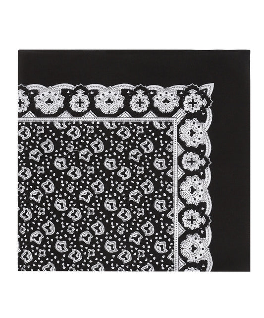 Farmer's Handkerchief | Flower Black