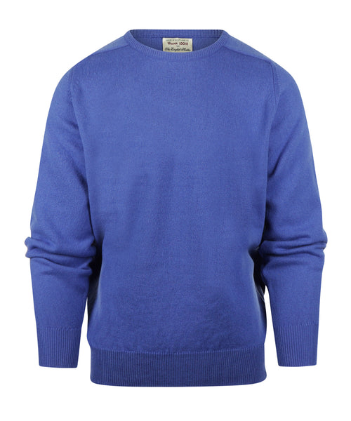 William Lockie Ronde Hals Lamswol Pullover | Agapanthus