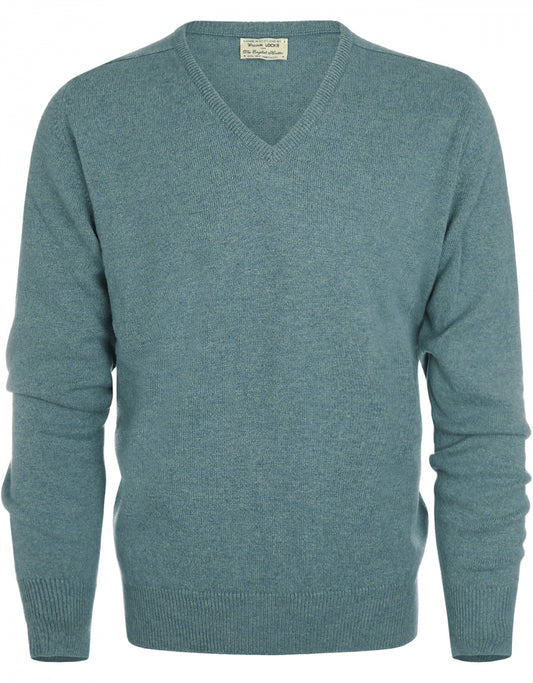 William Lockie V-Ausschnitt-Pullover aus Lammwolle | Caspian