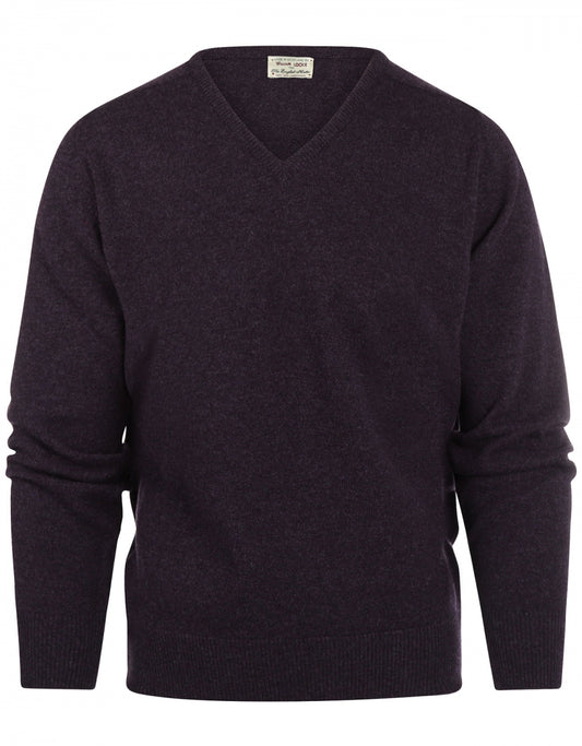 V-Hals Lamswol | Elderberry