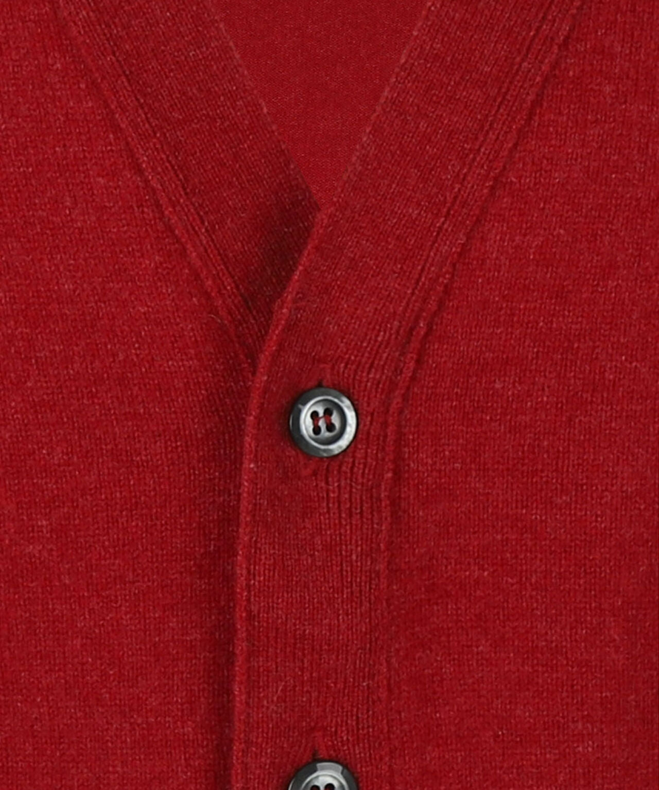 Button Vest Lambswool | Poppy Melange