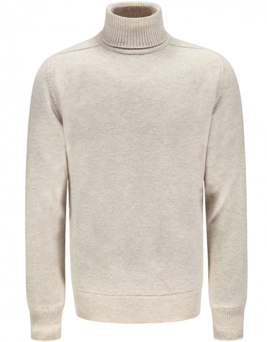 William Lockie Turtleneck Lambswool | Beige