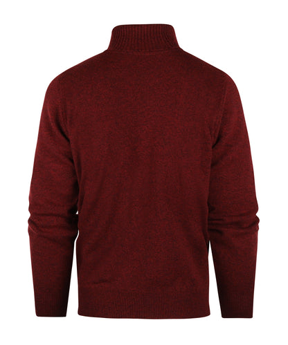 William Lockie Rollkragenpullover aus Lammwolle | Roter Samt