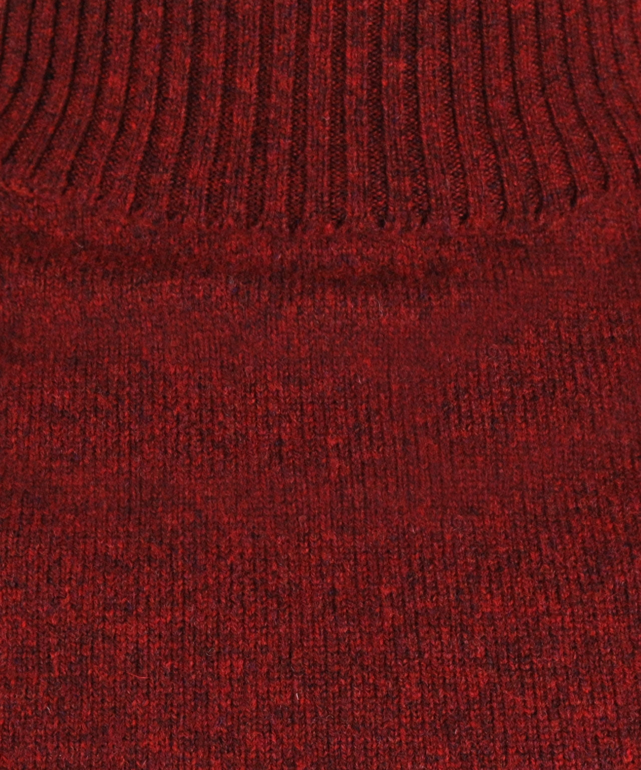 William Lockie Rollkragenpullover aus Lammwolle | Roter Samt