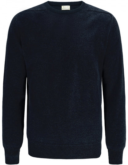 Pullover Lambswool round neck dutch fit | Navy