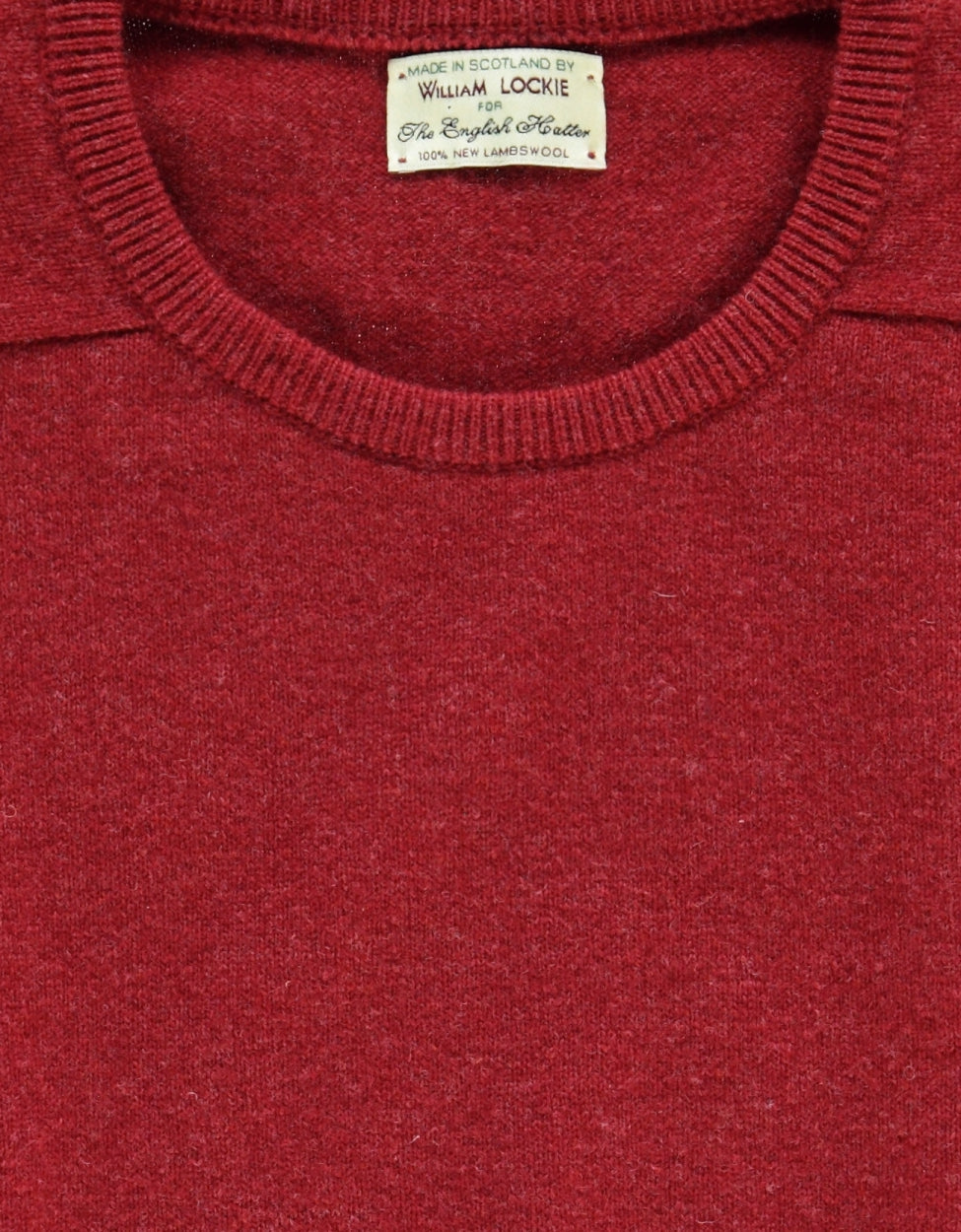 Lamswollen O-Hals Pullover Dutch Fit | Poppy Melange