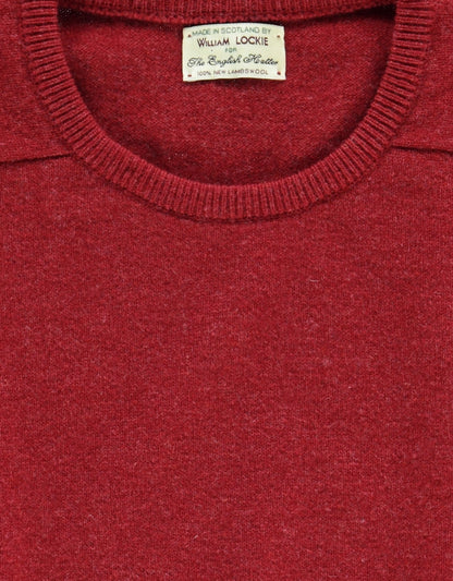 Lamswollen O-Hals Pullover Dutch Fit | Poppy Melange