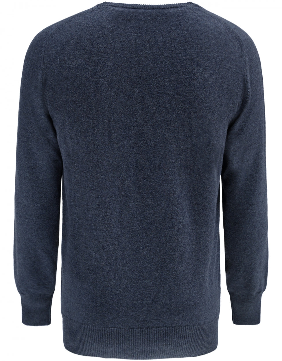 Pullover aus Lammwolle, holländische Passform, V-Ausschnitt | Oxfordblau