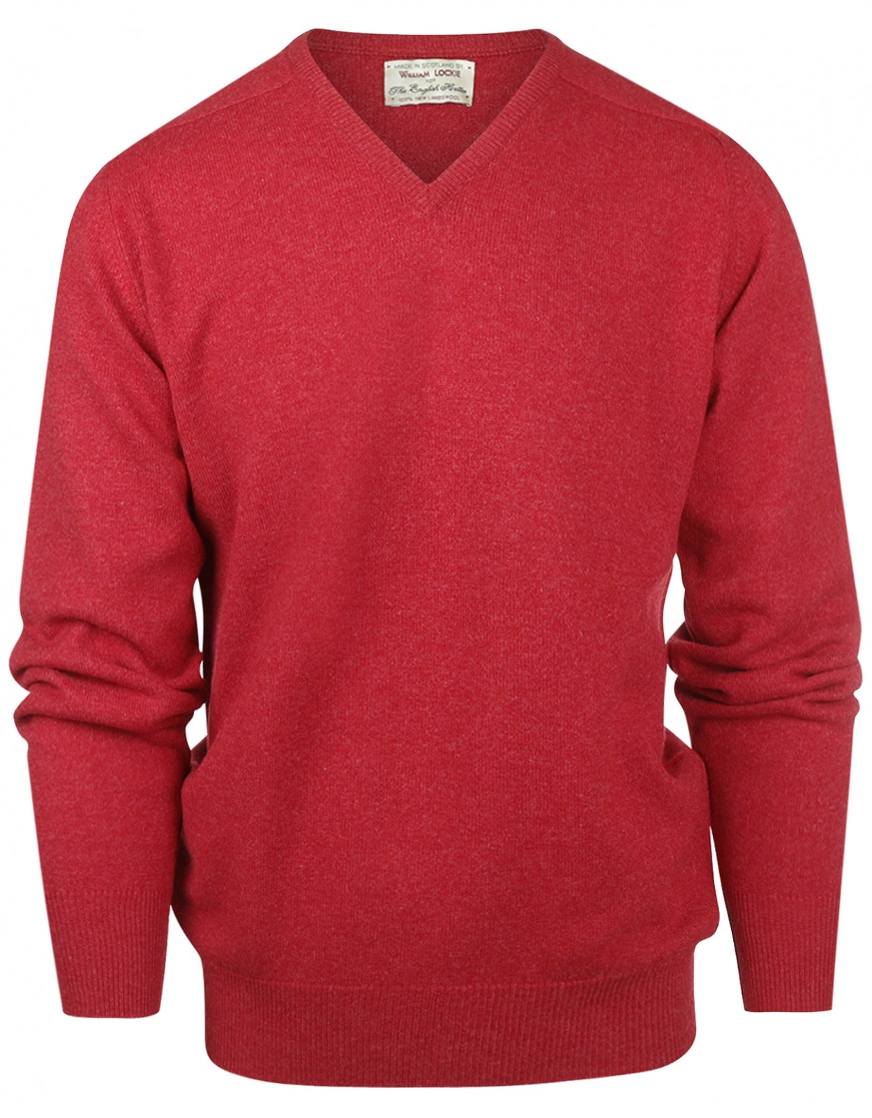 Lamswollen V-Hals Pullover Dutch Fit | Poppy Melange