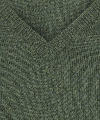 Pullover Lambswool dutch fit v-neck | Rosemary