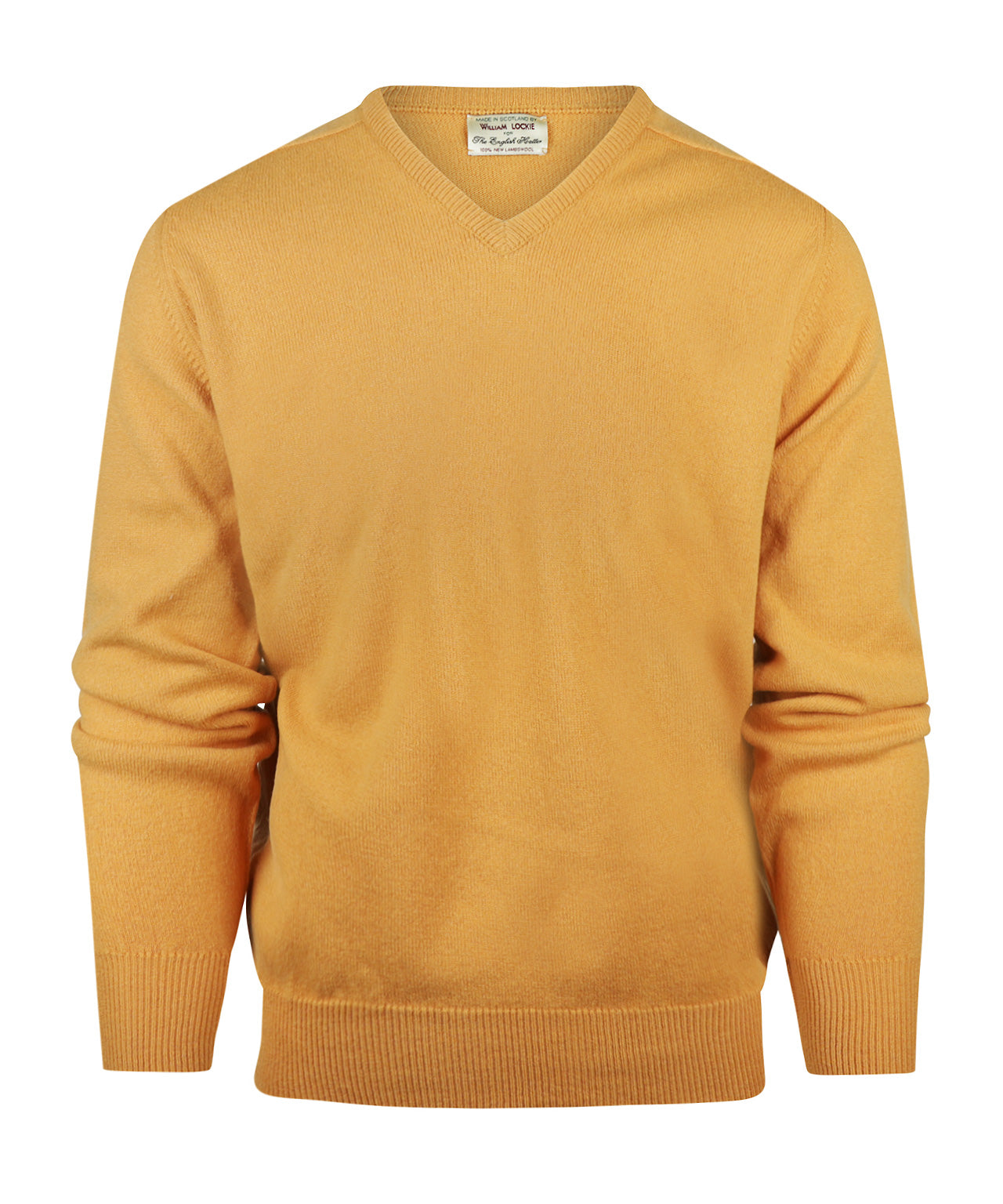 Pullover Lambswool dutch fit v-neck | Harvest Gold
