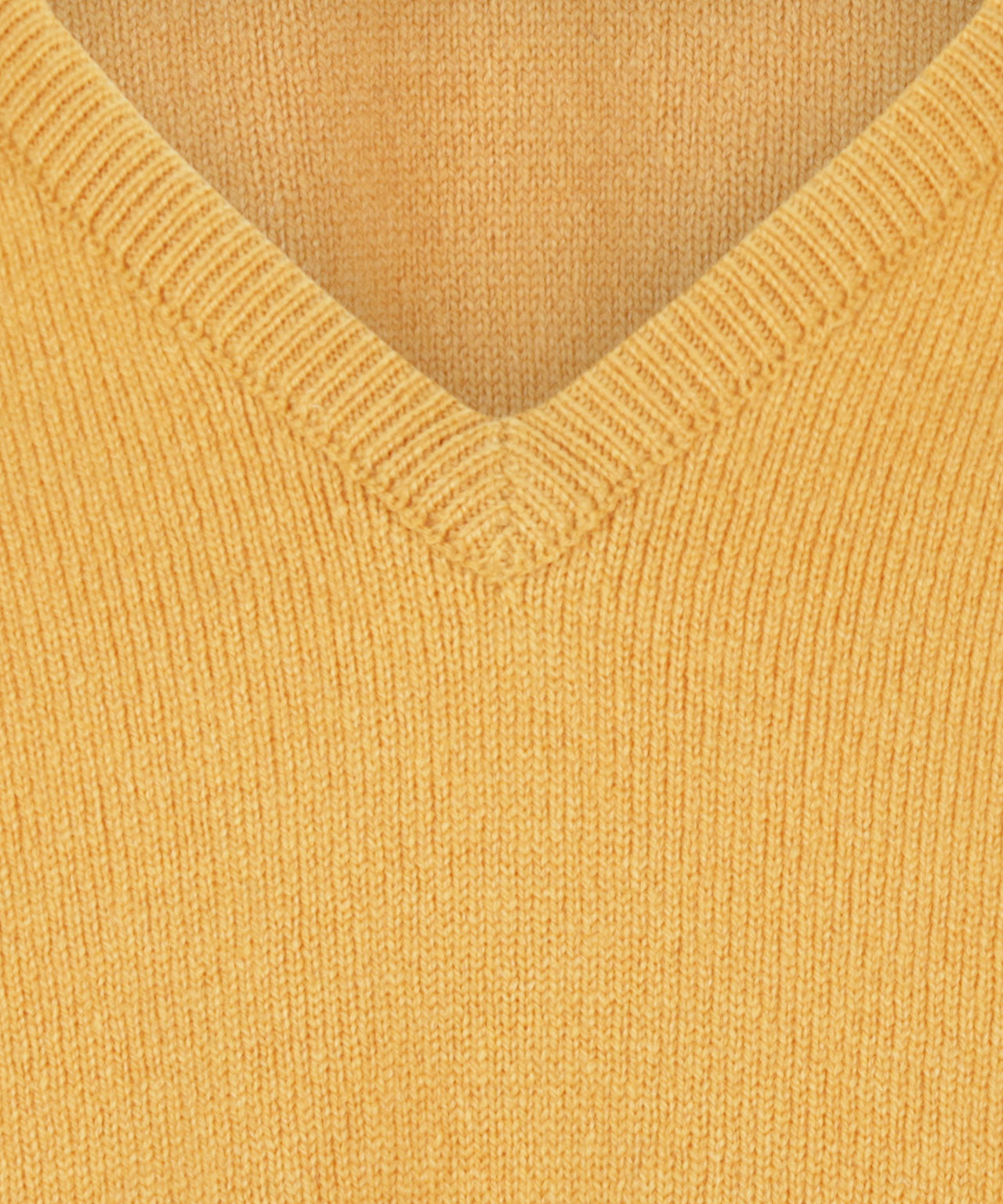Pullover Lambswool dutch fit v-neck | Harvest Gold