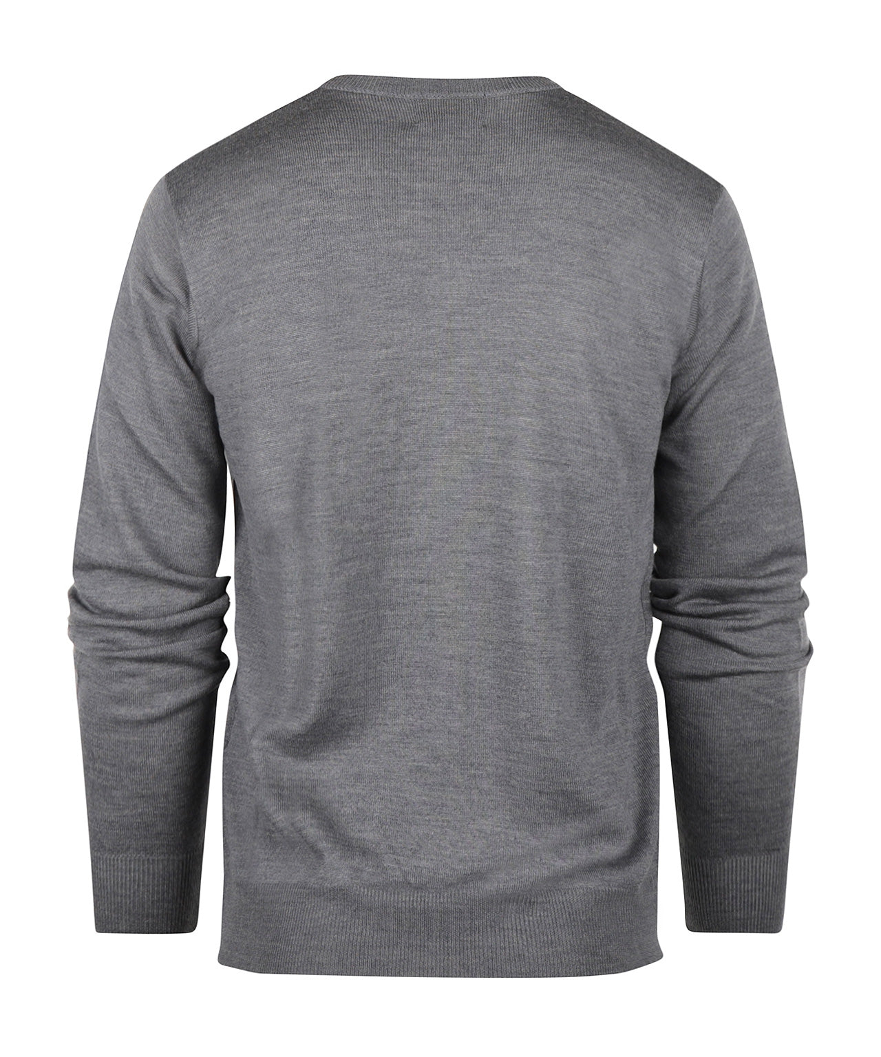 Merino wool v-neck sweater | Mid Grey