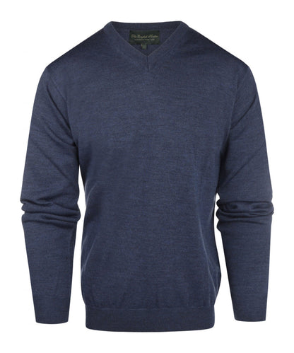 Merino V-Hals Pullover | Light Indigo