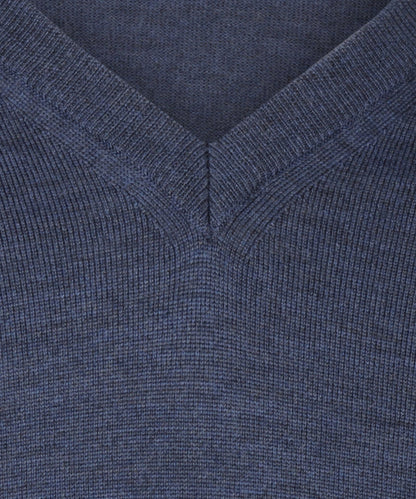 Merino V-Hals Pullover | Light Indigo