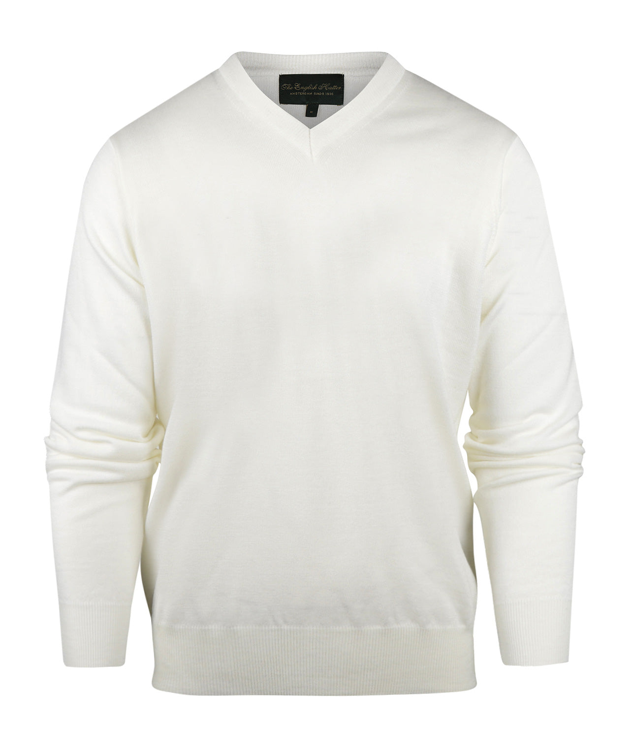 Merino V-Hals Pullover | Wit