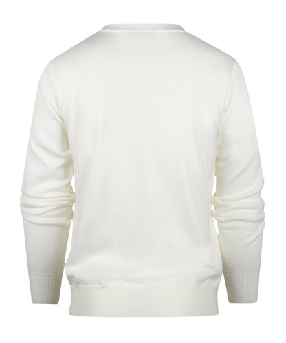 Merino V-Hals Pullover | Wit
