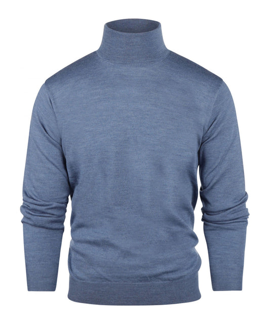 Turtleneck Merino wool | Bleu Mix