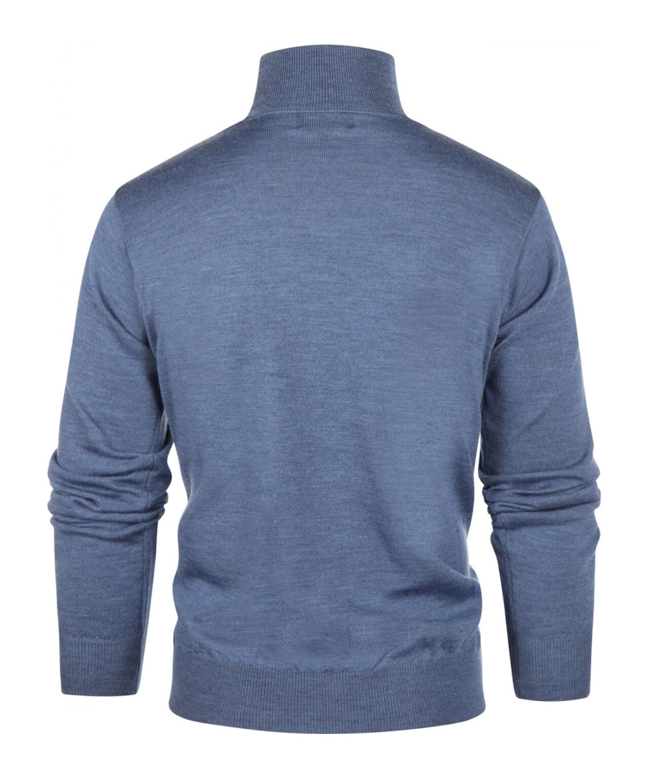 Merino Kol | Staal Blauw Melange