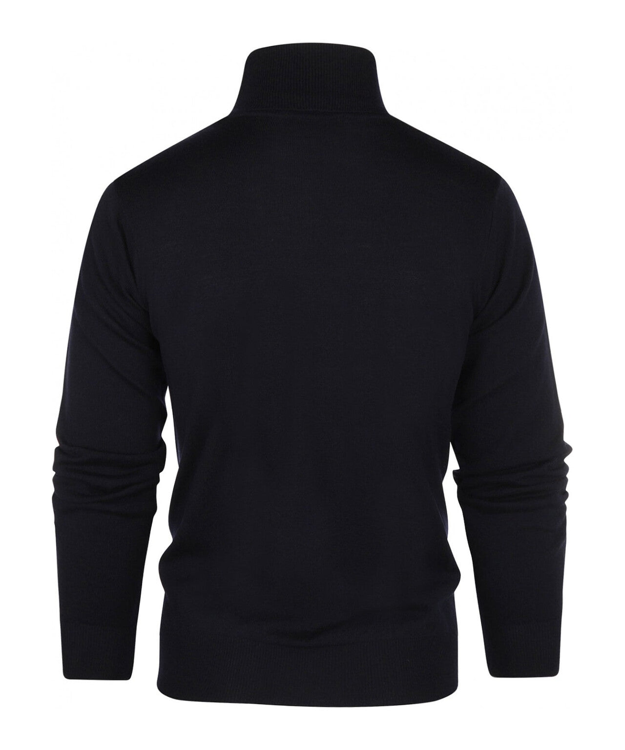Rollkragenpullover aus Merinowolle | Marineblau