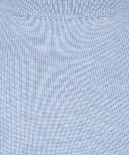 Merino wool round neck sweater | Light Blue