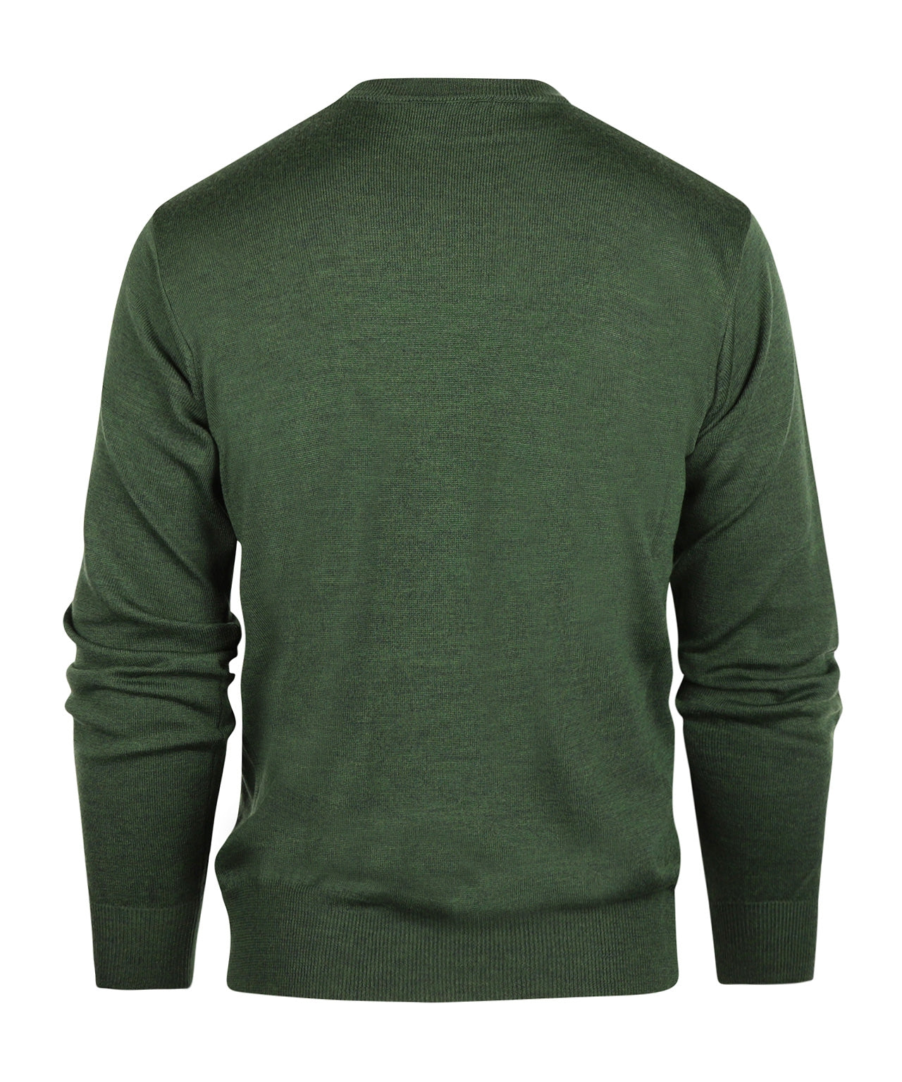 Merino wool round neck sweater | Green