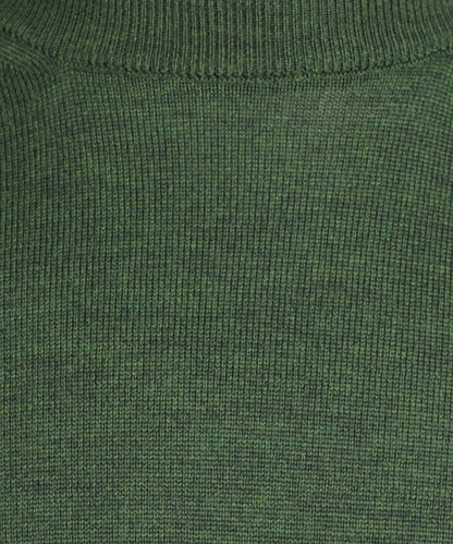 Merino wool round neck sweater | Green