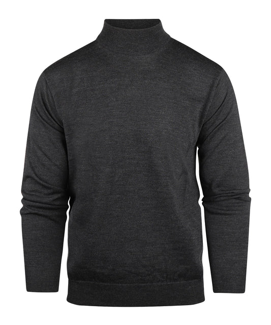 Schildkrötenpullover aus Merinowolle | Anthrazit
