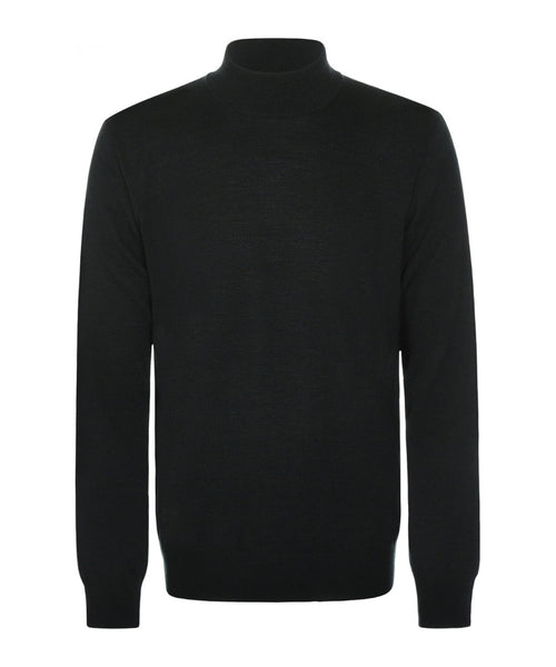 Turtle trui Merino wol | Donker Groen