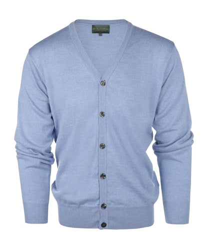 Button Vest fine Merino wool | Light Blue